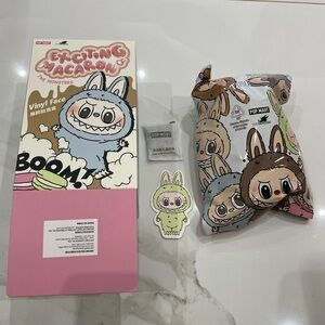 Pop Mart The Monsters Exciting Macaron Labubu Plush Pendant - Green Grape